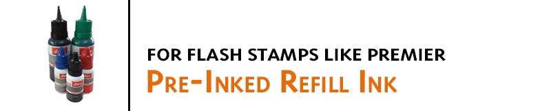 Refill Ink for Shiny Premier and Eminent Pre-inked Stamps